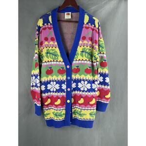 FARM Rio Sweet Orchard Knit Cardigan Oversized S